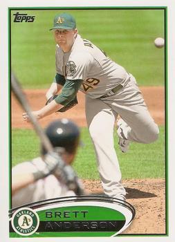 #104 Brett Anderson - Oakland Athletics - 2012 Topps Baseball