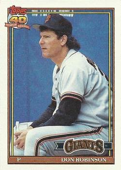 #104 Don Robinson - San Francisco Giants - 1991 Topps Baseball