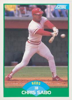 #104 Chris Sabo - Cincinnati Reds - 1989 Score Baseball