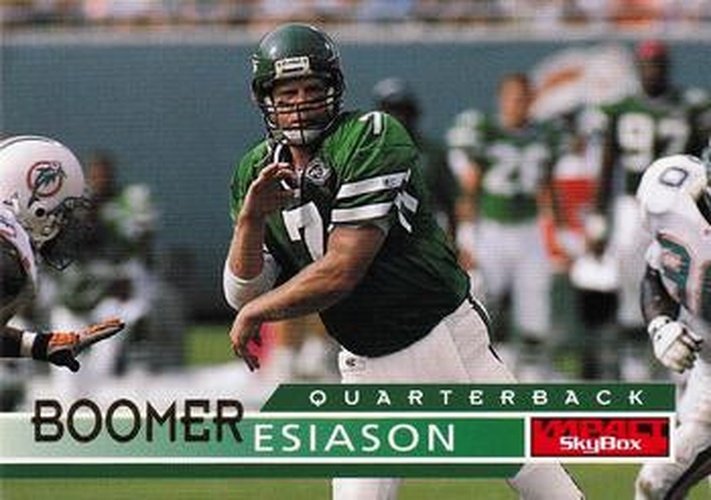 #104 Boomer Esiason - New York Jets - 1995 SkyBox Impact Football