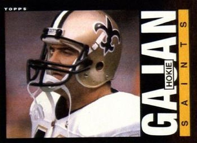 #104 Hokie Gajan - New Orleans Saints - 1985 Topps Football