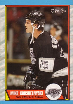 #104 Mike Krushelnyski - Los Angeles Kings - 1989-90 O-Pee-Chee Hockey