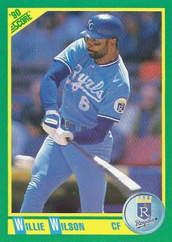 #104 Willie Wilson - Kansas City Royals - 1990 Score Baseball