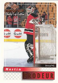 #104 Martin Brodeur - New Jersey Devils - 1999-00 Upper Deck MVP Stanley Cup Edition Hockey