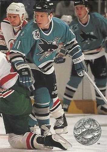 #104 Kelly Kisio - San Jose Sharks - 1991-92 Pro Set Platinum Hockey
