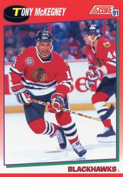 #104 Tony McKegney - Chicago Blackhawks - 1991-92 Score Canadian Hockey