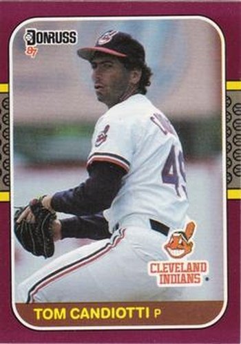 #104 Tom Candiotti - Cleveland Indians - 1987 Donruss Opening Day Baseball
