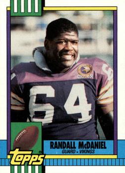#104 Randall McDaniel - Minnesota Vikings - 1990 Topps Football