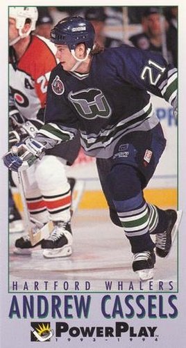 #104 Andrew Cassels - Hartford Whalers - 1993-94 Fleer PowerPlay Hockey