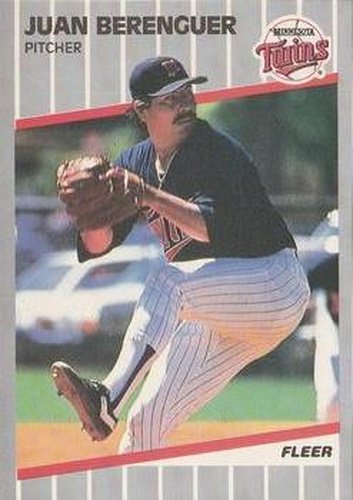 #104 Juan Berenguer - Minnesota Twins - 1989 Fleer Baseball