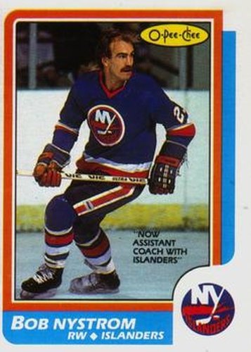 #104 Bob Nystrom - New York Islanders - 1986-87 O-Pee-Chee Hockey