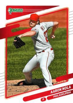 #104 Aaron Nola - Philadelphia Phillies - 2021 Donruss Baseball