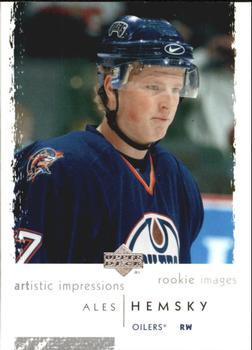 #104 Ales Hemsky - Edmonton Oilers - 2002-03 UD Artistic Impressions Hockey
