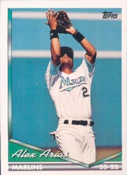 #104 Alex Arias - Florida Marlins - 1994 Topps Baseball