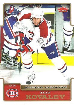 #104 Alex Kovalev - Montreal Canadiens - 2006-07 Fleer Hockey