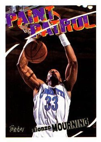 #104 Alonzo Mourning - Charlotte Hornets - 1994-95 Topps Basketball
