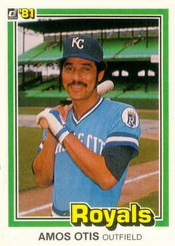 #104 Amos Otis - Kansas City Royals - 1981 Donruss Baseball