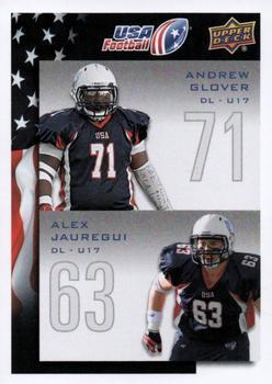 #104 Andrew Glover / Alex Jauregui - USA - 2014 Upper Deck USA Football