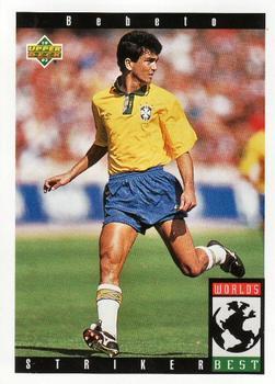 #104 Bebeto - Brazil - 1993 Upper Deck World Cup Preview English/Spanish Soccer