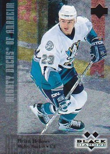 #104 Brian Bellows - Anaheim Mighty Ducks - 1996-97 Upper Deck Black Diamond Hockey
