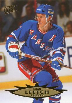 #104 Brian Leetch - New York Rangers - 1995-96 Ultra Hockey