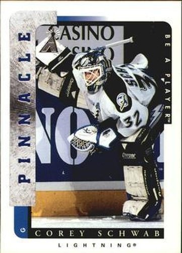 #104 Corey Schwab - Tampa Bay Lightning - 1996-97 Pinnacle Be a Player Hockey