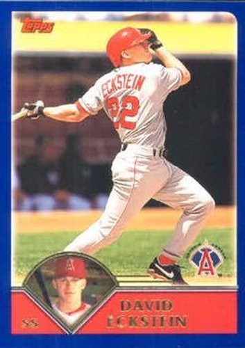 #104 David Eckstein - Anaheim Angels - 2003 Topps Baseball