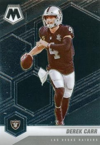 #104 Derek Carr - Las Vegas Raiders - 2021 Panini Mosaic Football