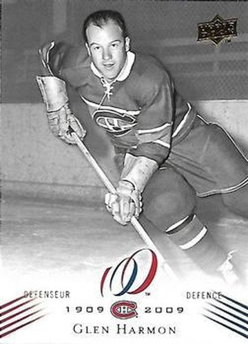 #104 Glen Harmon - Montreal Canadiens - 2008-09 Upper Deck Montreal Canadiens Centennial Hockey