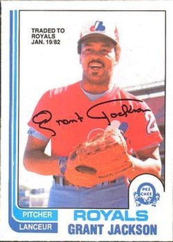 #104 Grant Jackson - Kansas City Royals - 1982 O-Pee-Chee Baseball