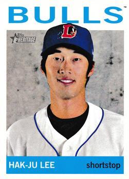 #104 Hak-Ju Lee - Durham Bulls - 2013 Topps Heritage Minor League Baseball
