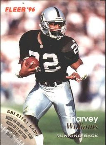 #104 Harvey Williams - Oakland Raiders - 1996 Fleer Football