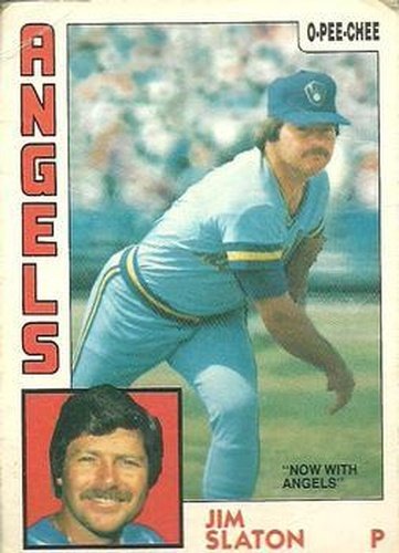 #104 Jim Slaton - California Angels - 1984 O-Pee-Chee Baseball