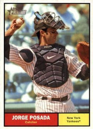 #104 Jorge Posada - New York Yankees - 2010 Topps Heritage Baseball