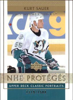 #104 Kurt Sauer - Anaheim Mighty Ducks - 2002-03 Upper Deck Classic Portraits Hockey