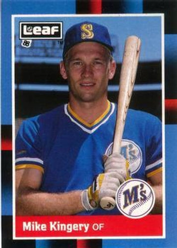 #104 Mike Kingery - Seattle Mariners - 1988 Leaf Baseball