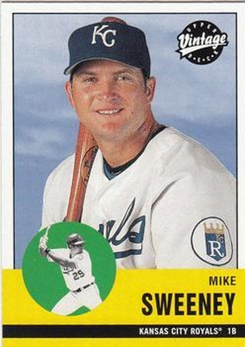 #104 Mike Sweeney - Kansas City Royals - 2001 Upper Deck Vintage Baseball