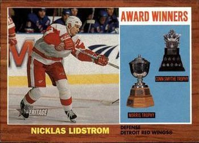 #104 Nicklas Lidstrom - Detroit Red Wings - 2002-03 Topps Heritage Hockey