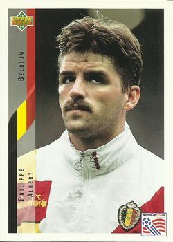 #104 Philippe Albert - Belgium - 1994 Upper Deck World Cup Contenders English/Spanish Soccer