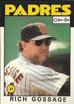 #104 Rich Gossage - San Diego Padres - 1986 O-Pee-Chee Baseball