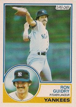 #104 Ron Guidry - New York Yankees - 1983 O-Pee-Chee Baseball