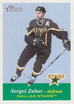 #104 Sergei Zubov - Dallas Stars - 2001-02 Topps Heritage Hockey