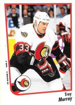 #104 Troy Murray - Ottawa Senators - 1994-95 Panini Hockey Stickers