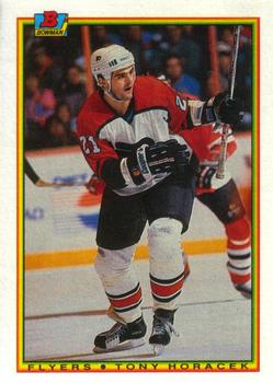 #104 Tony Horacek - Philadelphia Flyers - 1990-91 Bowman Hockey