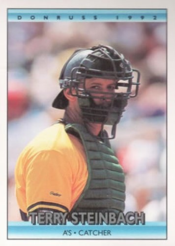 #104 Terry Steinbach - Oakland Athletics - 1992 Donruss Baseball