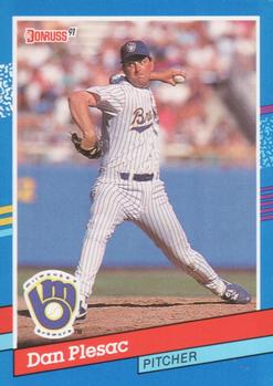 #104 Dan Plesac - Milwaukee Brewers - 1991 Donruss Baseball