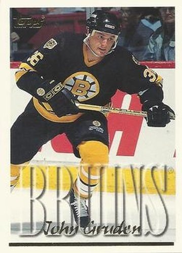 #104 John Gruden - Boston Bruins - 1995-96 Topps Hockey