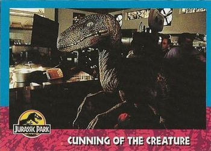 #104 Cunning of the Creature - 1993 Topps Jurassic Park
