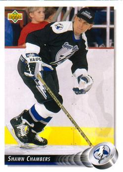 #104 Shawn Chambers - Tampa Bay Lightning - 1992-93 Upper Deck Hockey