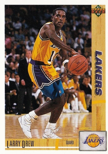 #104 Larry Drew - Los Angeles Lakers - 1991-92 Upper Deck Basketball